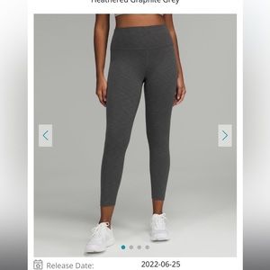Lululemon Wunder Train Cropped Leggings - 6